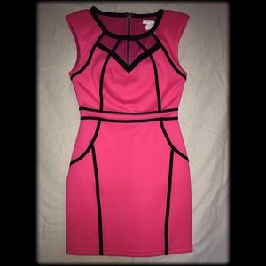 Pink and black A’gaci dress